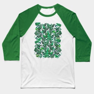 Tropical plants pattern Baseball T-Shirt